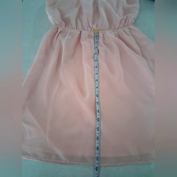 Charlotte Russe/ Skater Dress/ Elegant Peachy Pink/ Sleeveless/ Midi/ Size US S - Picture 11 of 11